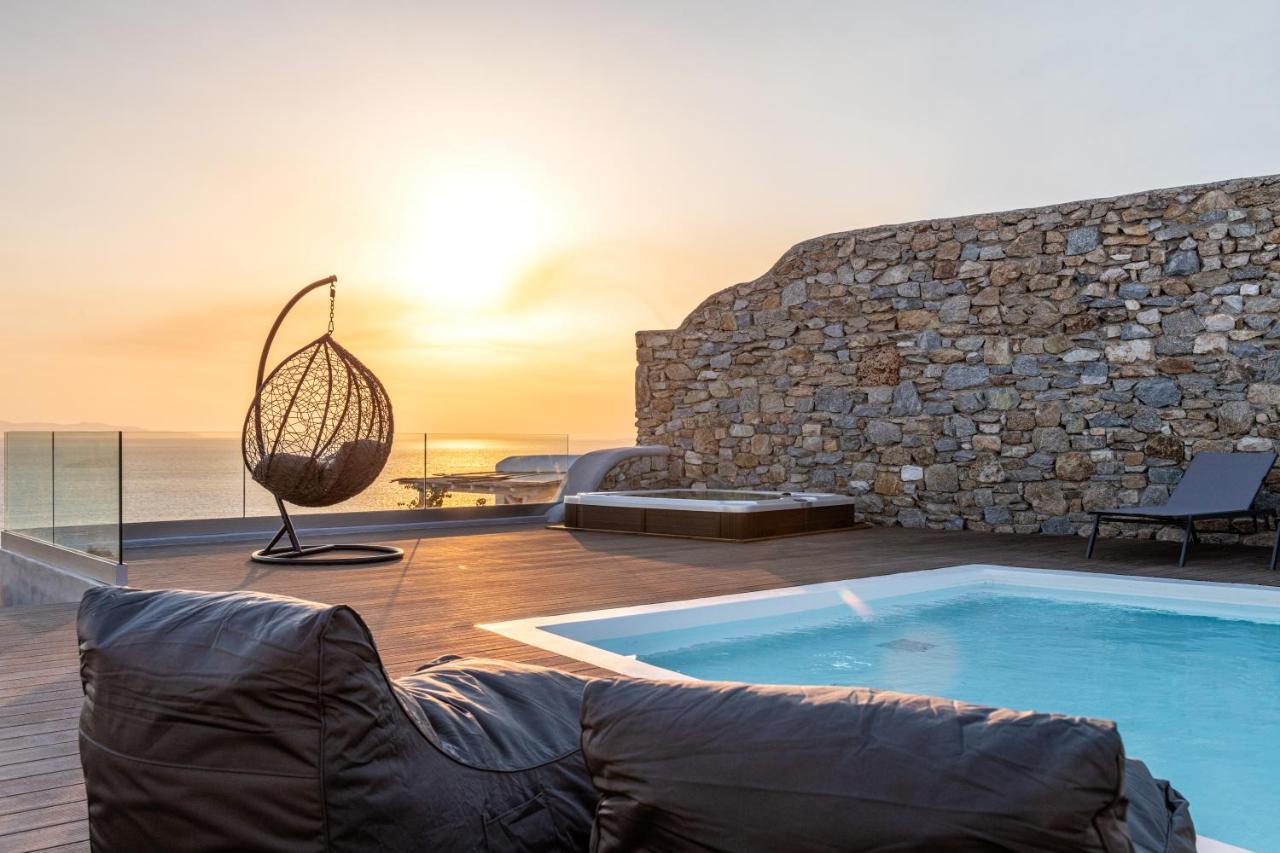 Villa In Mykonos - 6 Bedroom - 1Km From Mykonos Town - Infinity Pool - Sunset View Exterior foto