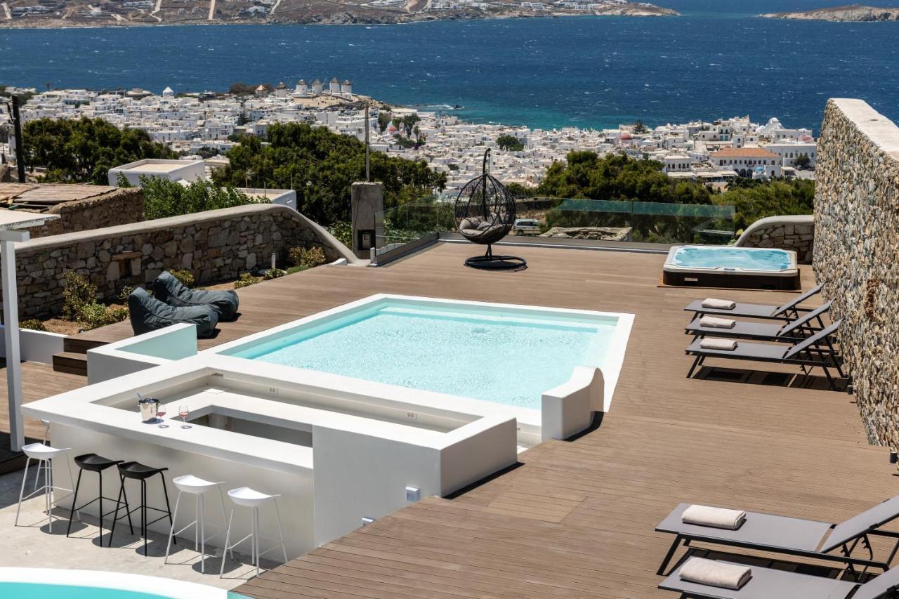 Villa In Mykonos - 6 Bedroom - 1Km From Mykonos Town - Infinity Pool - Sunset View Exterior foto